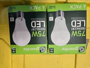 lot 134 image: Two Packs (8 Light Bulbs) of Greenlite LED 100W Equivalent (NEW)