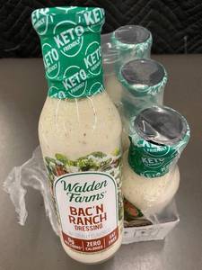 lot 2 image: Case of 6 Walden Farms Bacn Ranch Dressing Bottles