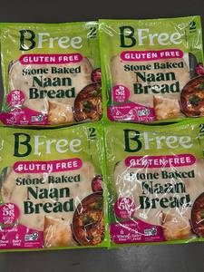 lot 9 image: BFree Gluten Free Stone Baked Naan Bread - Pack of 4 (Total 8 Naans)