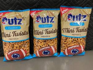 lot 14 image: Lot of 3 Bags of Utz Mini Twists Pretzels - 16 oz Each