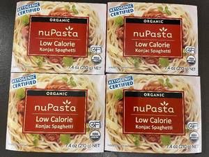 lot 22 image: Set of 4 NuPasta Organic Low Calorie Konjac Spaghetti 7.4 oz