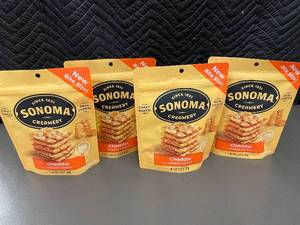 lot 30 image: 4 Packs of Sonoma Creamery Cheddar Cheese Crisps, 2.25 oz