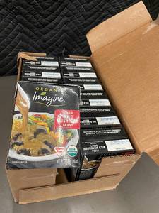 lot 42 image: WV 2 - Lot of 12 Organic Imagine Vegan Wild Mushroom Gravy 13.5 oz