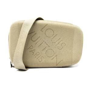 lot 11B image: Louis Vuitton Damier Geant Messenger Bag in Beige Canvas Pre-Owned Retail $1,000