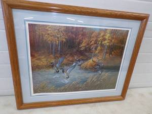 lot 11 image: Kathy Flynn Artist Proof Framed Wildlife Print