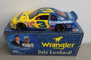 lot 215 image: Action Dale Earnhardt 1999 Wrangler Jeans 118 Scale Stock Car Replica