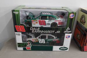 lot 266 image: 2 Action Dale Earnhardt Jr 124 Scale Mountain Dew Stock Car Replicas