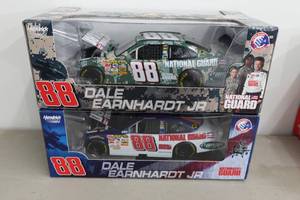lot 268 image: 2 Action Dale Earnhardt Jr 124 Scale National Guard Stock Car Replicas