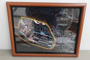 lot 278 image: Framed Dale Earnhardt Print - Goodwrench