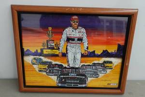 lot 279 image: Framed Dale Earnhardt Print - 7x Champ