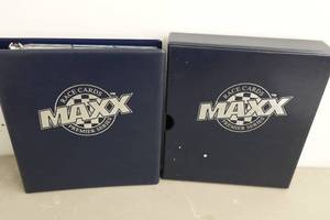 lot 290 image: Maxx Race Cards 1993 Card Set in Binder