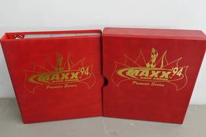 lot 291 image: Maxx Race Cards 1994 Card Set in Binder