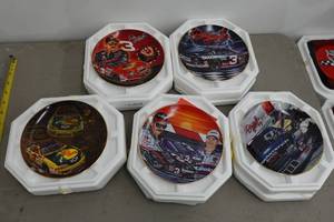 lot 295 image: 5 Dale Earnhardt & Jr Collectors Plates