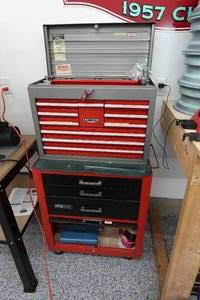lot 309 image: Craftsman Tool Chest with Assorted Tools - Many Craftsman