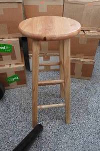 lot 336 image: Wood Bar Stool