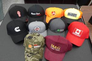 lot 382 image: Assorted Hats - Cummins, Kenworth, MnDot