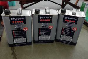 lot 395 image: 3 Husqvarna Pre-Mixed Fuel 501 Fuel Oil