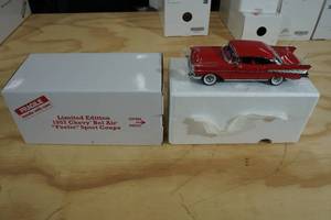 lot 120 image: Danbury Mint Limited Edition 1957 Chevy Bel Air Fuelie Sport Coupe 118 Scale Replica