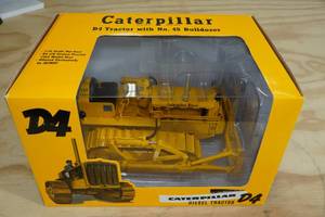 lot 159 image: Caterpillar D4 Tractor with No 45 Bulldozer 116 Scale Replica
