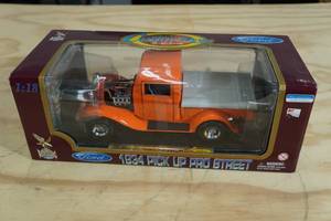 lot 173 image: Road Legends 1934 Ford Pick Up Pro Street 118 Scale Replica