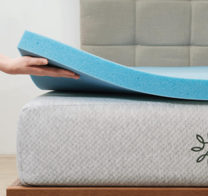lot 18 image: Zinus 3 Green Tea Cooling Gel Memory Foam Zoned Support Mattress Topper Full Size 04232518.34