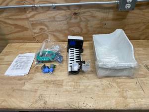 lot 102 image: Frigidaire 9 in. x 14 in. 5 lbs. Capacity Top Mount Icemaker Installation Kit Model # IM116000