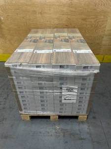 lot 9 image: TRAFFICMASTER Pallet of 44 Cases of- Lakeshore Pecan 7 mm T x 7.6 in. W Laminate Wood Flooring (24.2 sqftcase) (Total of 1,064.8 sq. ft.)