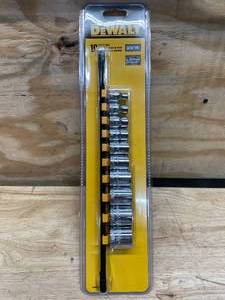 lot 42 image: DeWalt 10 38 Drive Socket Rail Set Model # DWMT81546