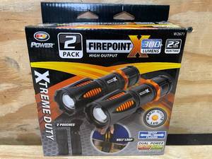 lot 43 image: Performance Tool 2Pk Fpx Flashlights W Pouch, Adjustable Duofocus Beam Model # W2671