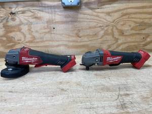 lot 123 image: Lot of 2 Non-Working - Milwaukee Grinders (Models 2880-20 & 2780-20)