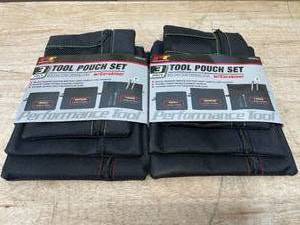 lot 137 image: Lot of 2 - Tool Pouch Sets with Carabiner