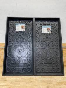 lot 145 image: Lot of 2 - Trafficmaster 17x35 Rubber Boot Tray