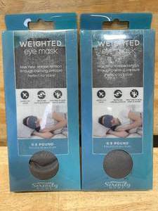 lot 149 image: Lot of 2 - Serenity Home Weighted Eye Masks