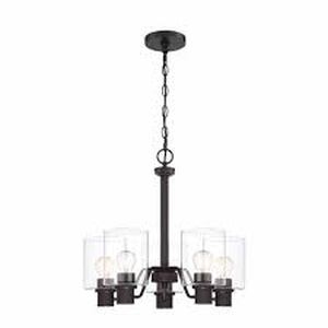 lot 12 image: Hampton Bay Castleford 5-Light Oil Rubbed Bronze Transitional Classic Chandelier for Dining Areas with No Bulbs Included  Customer Returns See Pictures