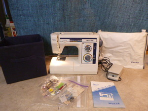 lot 134 image: White Jeans Machine Sewing Machine