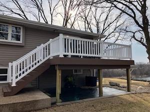 lot 2 image: Vinyl Deck Railings