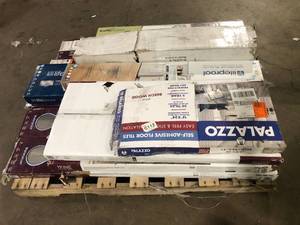 lot 14 image: Pallet of Mixed Assorted Flooring Various Models and Conditions  Customer Returns See Pictures
