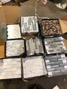 lot 16 image: Pallet  of Mixed  Assorted wall Tiles  Various Models and Conditions  Customer Returns See Pictures