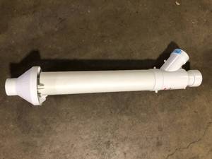 lot 25 image: Rheem 3 in. PVC Horizontal or Vertical Concentric Vent Termination Kit for High Efficiency Tankless Gas Water Heaters Customer Returns See Pictures