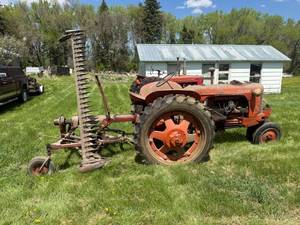lot 2 image: 1942 Case DC Tractor with Massey Harris Sickle Mower