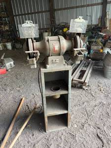 lot 48 image: Baldor Bench Grinder with Stand