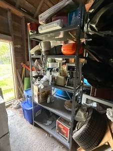 lot 64 image: Shelving Unit & Everything on It