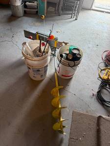 lot 160 image: Fishing Supplies, Flashlights & Miter Saw