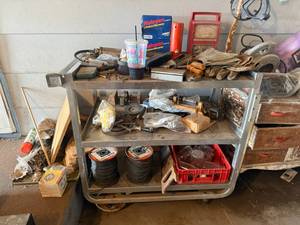 lot 164 image: Imperial Stainless Steel Cart & Everything on It
