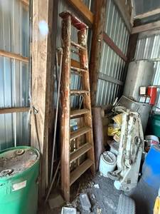 lot 217 image: 8 Wood Ladder