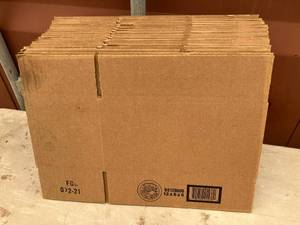 lot 67 image: Shipping Boxes - 12 x 6 x 6