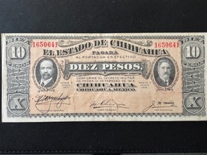 lot 55 image: 1915 Diez (Ten) Pesos