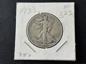 lot 9 image: 1935-S Walking Liberty Half Dollar