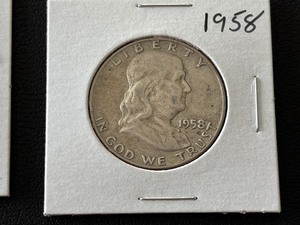 lot 32 image: 1958-D Franklin Half Dollar