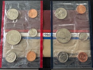 lot 160 image: 1984 P & D Mint Set